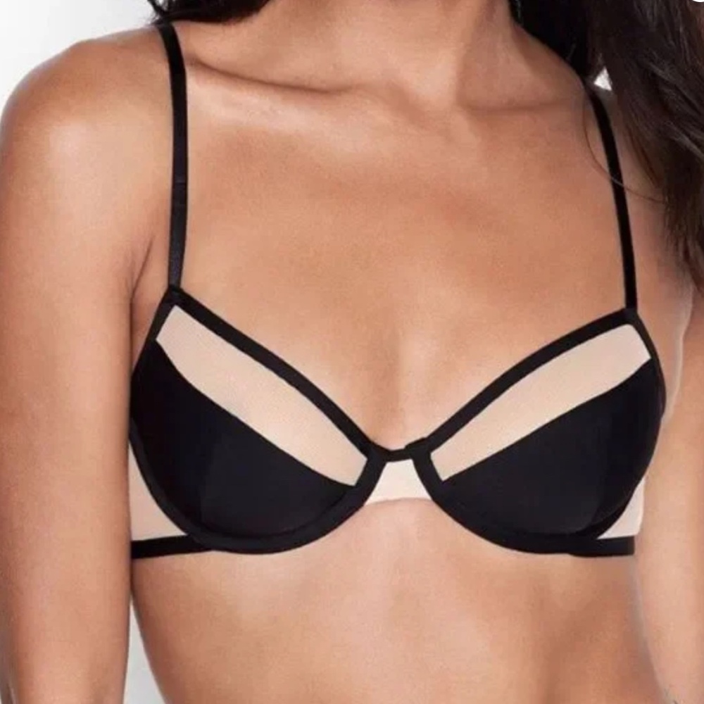 VICTORIA'S SECRET - Unlined Mesh Demi Bra